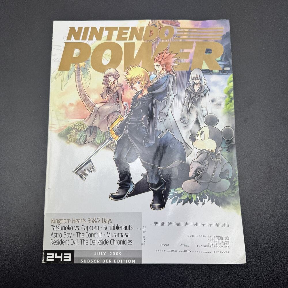 Nintendo Power Magazine #243 July 2009 Kingdom Hearts 358/2 Days Subscriber Ed.